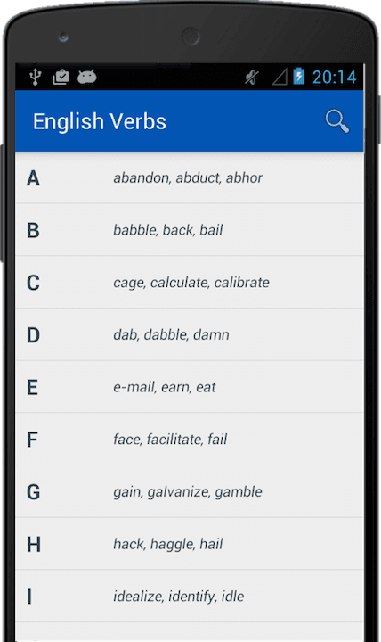 English Verb Conjugator for iOS and Android